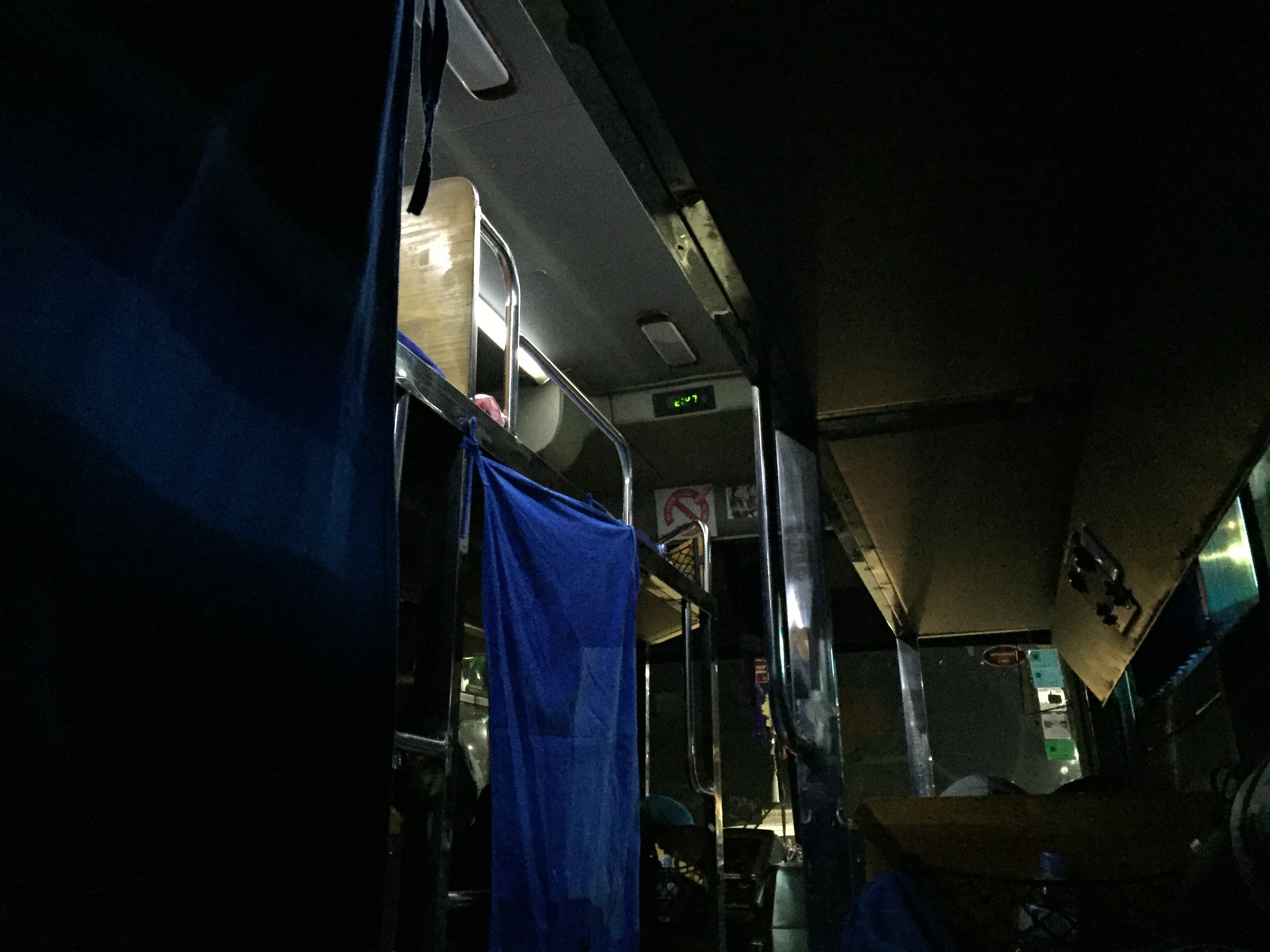 Night Bus Siem Reap to Phnom Penh, Cambodia