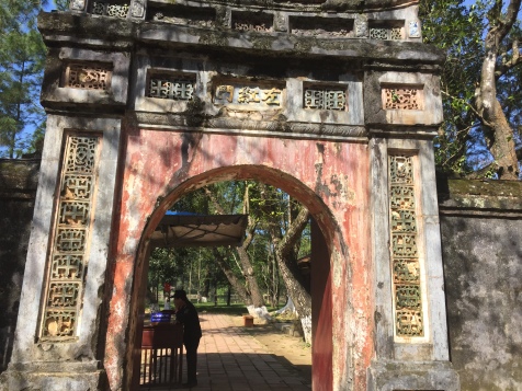 tomb entrance in Hue Vietnam