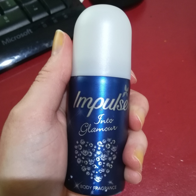 small aerosol of Impulse Into Glamour Body Fragrance